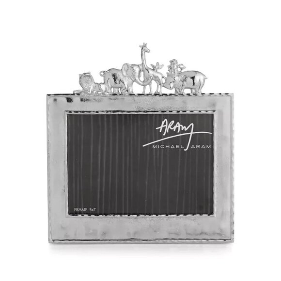 Michael Aram Animals 5x7 Frame Nickelplate NEW MSRP $130 - Picture 1 of 3